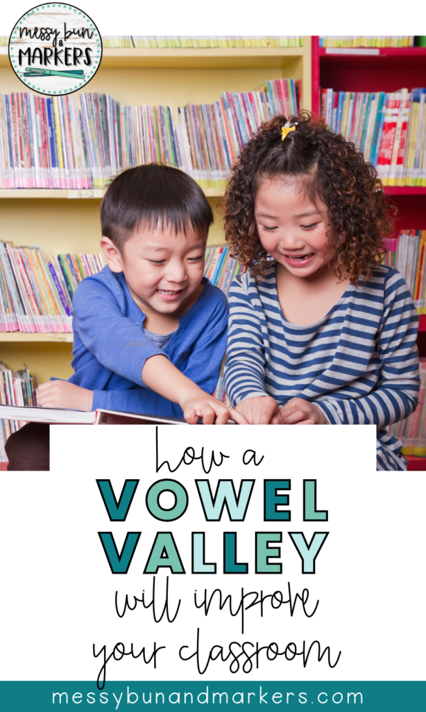 Two kids reading together, how a vowel valley will improve your classroom