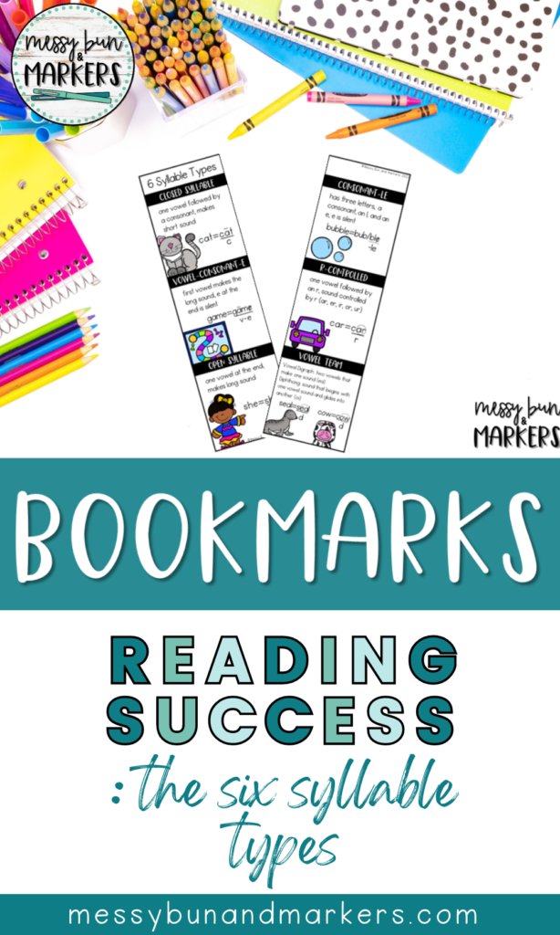 The Secret Sauce of Reading Success: Six Syllable Types - Messy Bun and ...