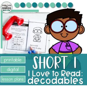 Short I decodable readers for practicing phonics skills
